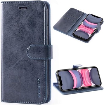 ETUI Z KLAPKĄ futerał iPhone 11 PRO MAX SKÓRA EKOLOGICZNA SOLIDNY
