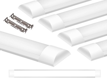 5x Lampa Natynkowa LED Panel Plafon 60 cm 18W 4000K Warsztatowa Neutralna