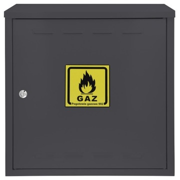 SZAFKA GAZOWA SKRZYNKA 130x130x25 ANTRACYT