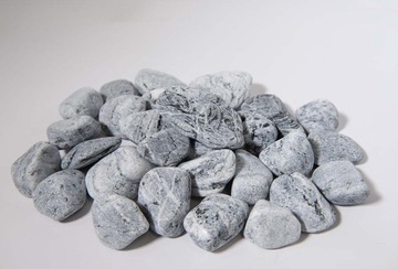 Серебряная галька 1-3 см Светло-серый камень 20 кг