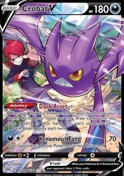 Karty Pokemon (LOR TG20) Crobat V