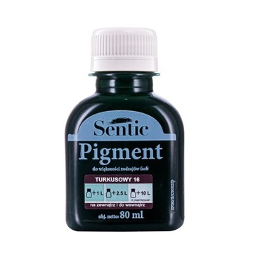 Pigment do farb SENTIC 80ml - TURKUSOWY D16
