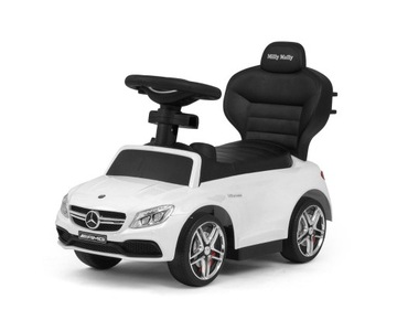 Толкатель Ride-on с ручкой 2в1 MERCEDES-AMG C63 White Milly Mally