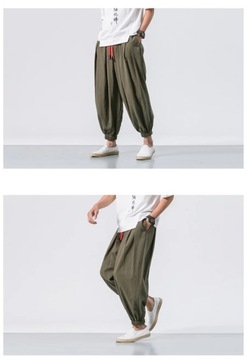 BOLUBAO Spring Men Loose Harem Pants Chinese Linen