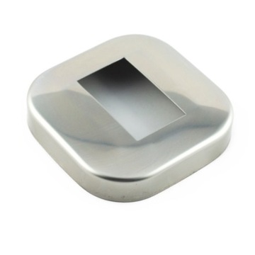 Rozeta polerowana 90x90 mm pod profil 50x30 mm