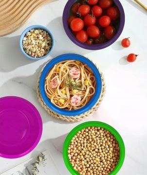 ЧАША ПЛАСТИКОВАЯ КУХОННАЯ МИСКА ЦВЕТНАЯ КРУГЛАЯ УНИВЕРСАЛЬНАЯ 1,9л