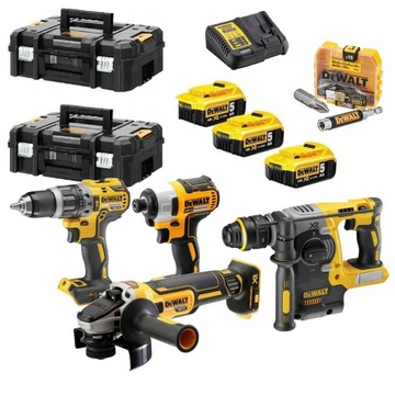DEWALT ZESTAW COMBO 4SZT NARZĘDZI 3X5AH 18V