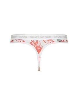 CALVIN KLEIN DAMSKIE STRINGI THONG WHITE r. S