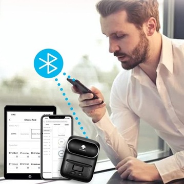 Термопринтер этикеток Phomemo M110 с Bluetooth, Android IOS