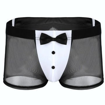 Men Erotic Tuxedo Uniform Waiter Sexy Halloween Ro