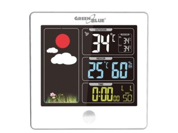 Беспроводная метеостанция GreenBlue GB521W DCF,