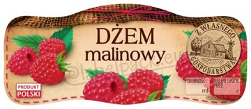 Etykiety na Dżem Malinowy 210ml 24szt