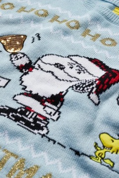 C&A SNOOPY Peanuts sweter świąteczny damski L