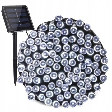100Led 12M Lampki Solarne Ogrodowe Lampa sznurkowe