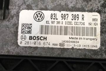 JEDNOTKA MOTORU VW TOURAN (1T3) 03L907309R 2.0L DIESEL 103KW 2012