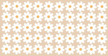 Наклейки на стену с белыми цветами/ромашками 50 шт.
