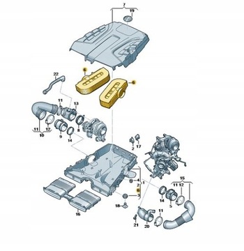 AUDI OE 4M0133843A FILTR VZDUCHU