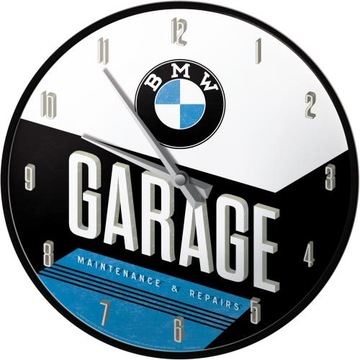 Nostalgic-Art Zegar Ścienny BMW - Garage Przezent