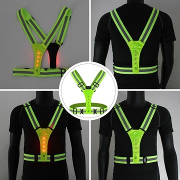 Светоотражающая светодиодная лента для мотоциклетного жилета