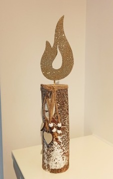 Деревянный Дед Мороз, высота 32 см.