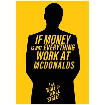 Plakat Wilk z Wall Street The Wolf of Wall Street