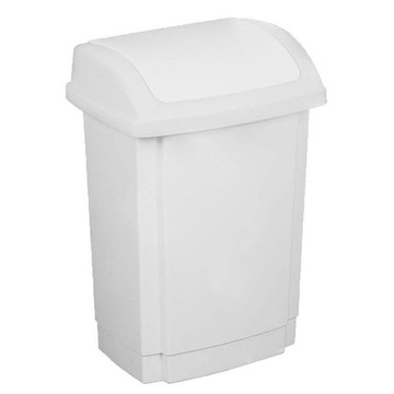 KOSZ pojemnik NA ŚMIECI odpady plastikowy BIAŁY