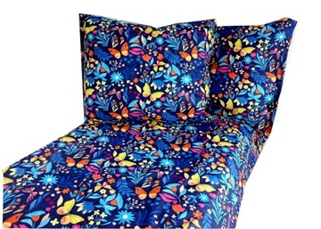 KOLOROWA POŚCIEL BAWEŁNIANA DLA DZIECI BAWEŁNA 160x200cm + 2 x 70x80 cm