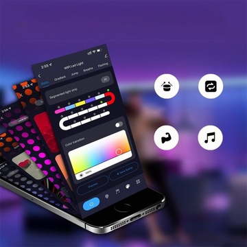 Светодиодная неоновая лента DIY Music Sync для украшения дома