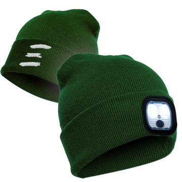 Шляпа для мужа мальчика со светодиодным светодиодным светом+трогательными перчатками