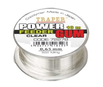 TRAPER POWER GUM FEEDER 1,0 - 10m PRZEŹROCZYSTA
