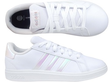 ADIDAS GRAND COURT 2.0 GY2326 BUTY TRAMPKI TENISÓWKI BIAŁE HOLOGRAM