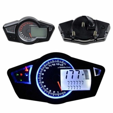 UNIWERSALNY LICZNIK CYFROWY MOTOCYKL MOTOR SKUTER QUAD LCD 11000 RPM