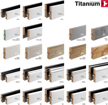 Listwa przypodłogowa MDF Retro 10cm 16x100 biała wysoka frezowana