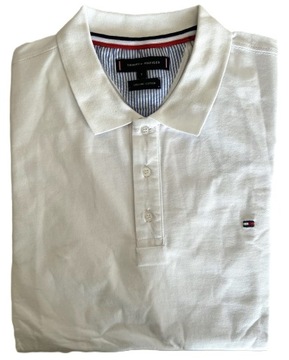 Tommy Hilfiger koszulka polo biały poloshirt L