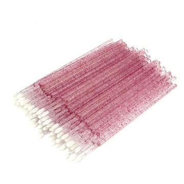 MICROBRUSH APLIKATORY BROKAT 100szt. CIEMNORÓŻOWE