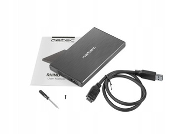 КОРПУС ДЛЯ ДИСКОВ 2,5 ДЮЙМА, КОРПУС ДЛЯ НАКОПИТЕЛЯ SSD HDD SATA С КАБЕЛЕМ USB 3.0 NATEC
