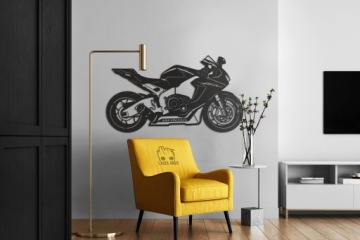 Деревянная картина 3D Honda CBR мотоцикл украшения подарок светодиодный ночник XL