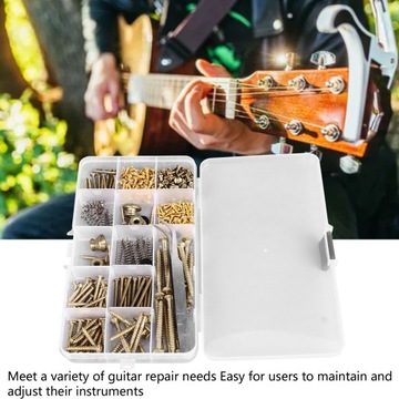 Набор винтов для ремонта электрогитары.