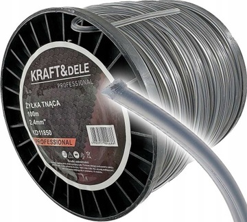 УСИЛЕННАЯ КВАДРАТНАЯ ЛИНИЯ ДЛЯ РЕЗКИ СКРЕЗОВ С УСИЛЕННОЙ ПРОВОЛОКОЙ 2,4 ММ x 100 м