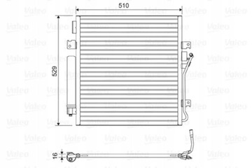 CHLADIČ KLIMA DODGE NITRO 2.8CRD 06- /VALEO/