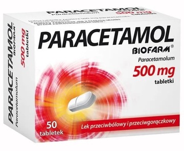 Paracetamol Biofarm 500mg, 50 tabletek