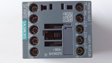 Силовой контактор 9А 3-полюсный 230В AC 1Z 0R S00 SIEMENS