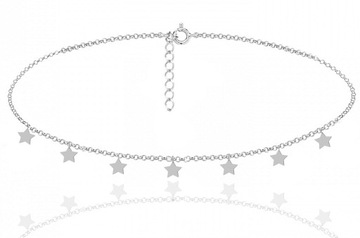 CHOKER CELEBRYTKA GWIAZDKI GWIAZDKA RODOWANY STARS