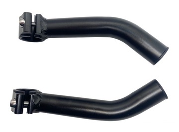 АЛЮМИНИЕВЫЕ НАРУЖКИ НА РУЛЬ ВЕЛОСИПЕДА ДЛЯ ЛЕГКИХ ВЕЛОСИПЕДОВ, ЧЕРНЫЕ