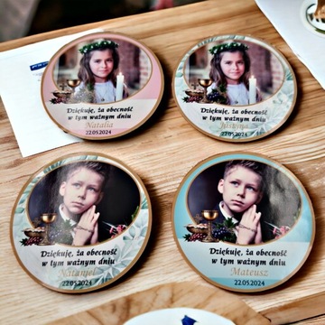 20 х ФОТОМАГНИТ Благодарность за Святое Причастие + целлофан 55 мм КОМ3