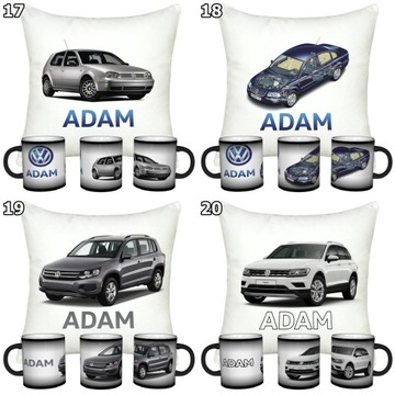 VOLKSWAGEN MAGIC КРУЖКА + ПОДУШКА + НАБОР ИМЕНИ