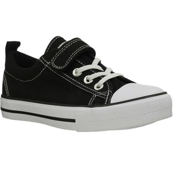 Черные детские школьные кроссовки на липучке с белой подошвой РАЗМЕР. 35