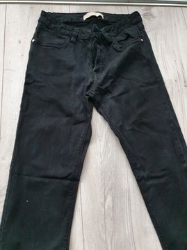 SPODNIE JEANSOWE Z1975 Czarne ZARA r. 36 S