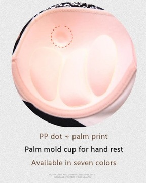 Hand-held palm print cup big size bra PP point des