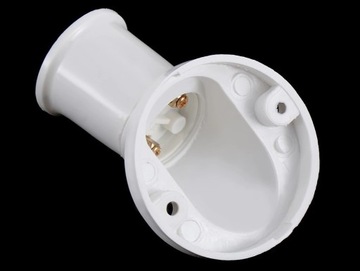 E27 ДЕРЖАТЕЛЬ ЛАМПОЧКИ, УГЛОВОЙ ДЛЯ КРЕПЛЕНИЯ ВИНТАМИ